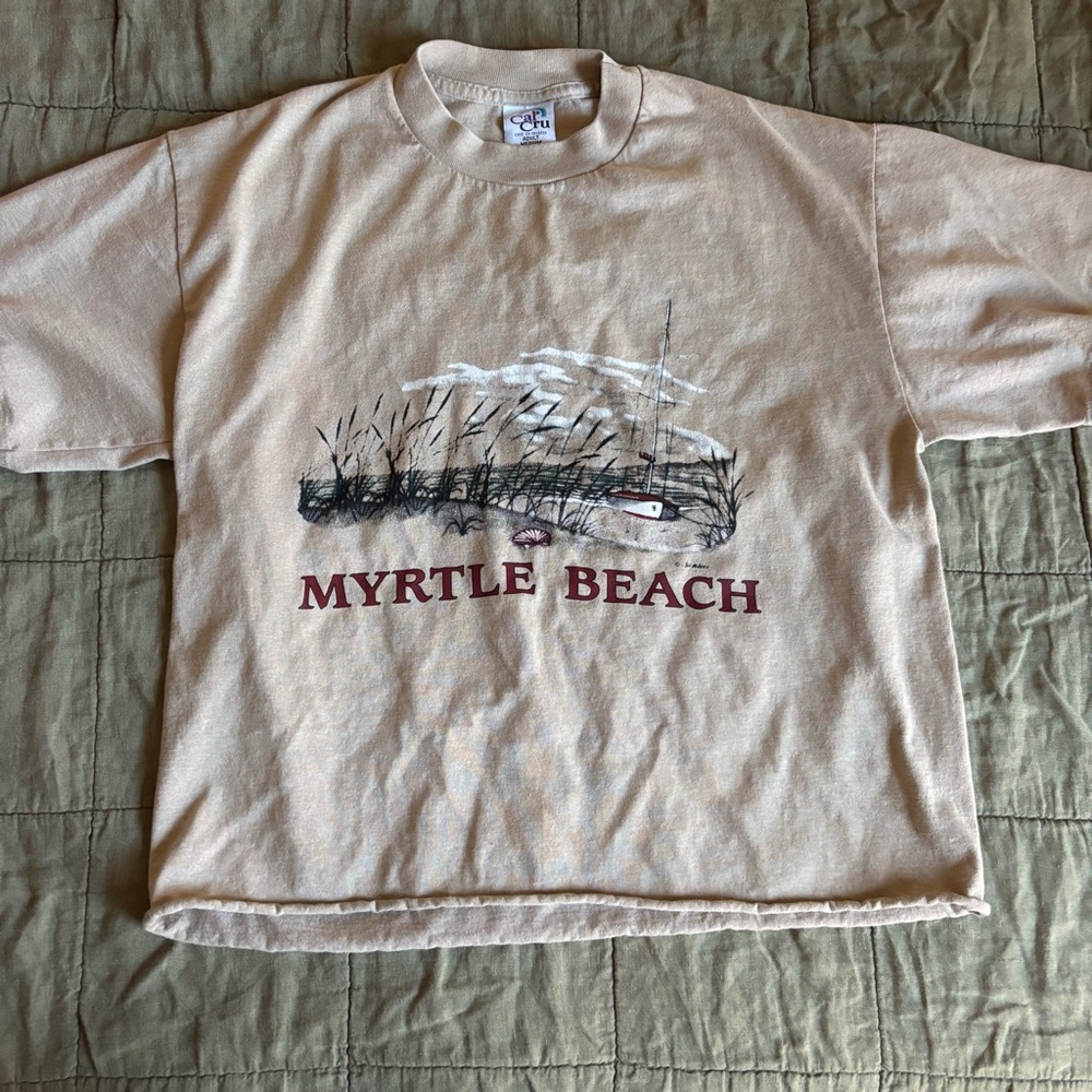 Myrtle Beach Tan Graphic T-Shirt